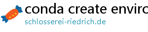 conda create environment